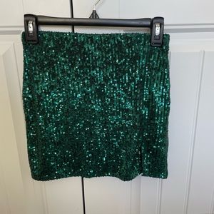 Cat & Jack green sequin skirt. Girls size 10/12 New without Tags